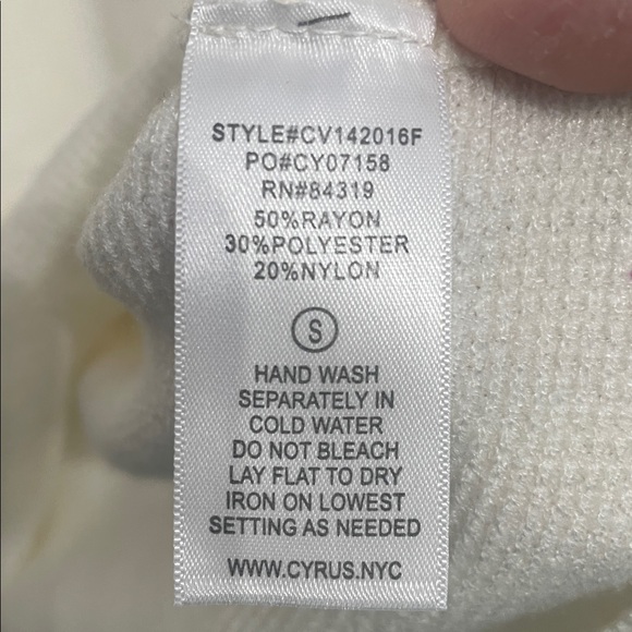 Cyrus Cream Cowl Neck Sweater - Picture 4 of 4